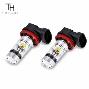 Tier's Haven 9005  H11 LED Fog Lights Bulbs, 6000K Xenon White Replacement, 2800 Lumens 5730 33-SMD 12V For Cars, Trucks, SUVs,Men's Car Accessories