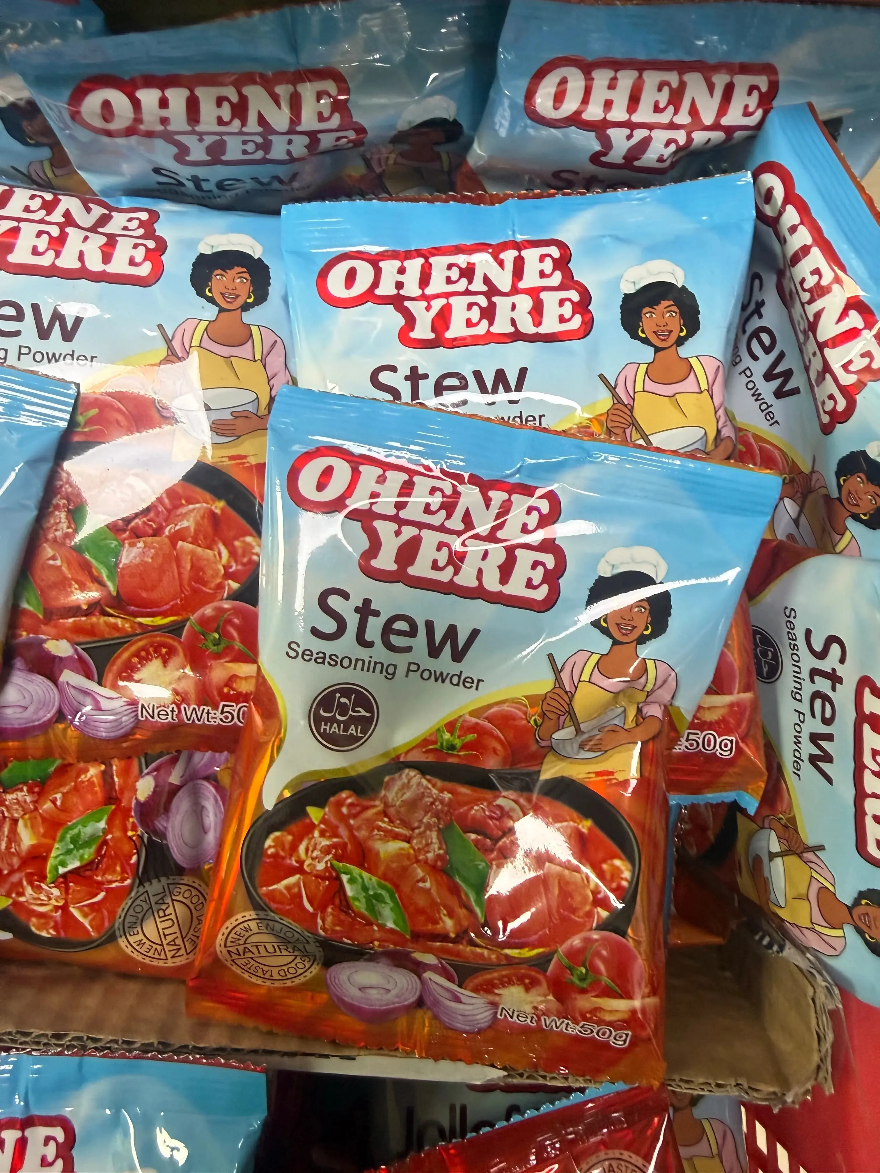 Ohene Yere Stew Seasoning Powder Authentic Ghanaian Spice Blend for Beef, Chicken, Goat & Fish Stew 1 Pack