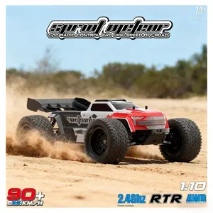 JBL1002 1:10 RC Racing Truck Model with 2.4GHz RC Car Top Speed 90km/h 4WD 60A Brushless ESC RC Electric 4WD RC Off-Road Truck RC Electric Truck Model with 3S Battery RC Off-Road Truck Gift