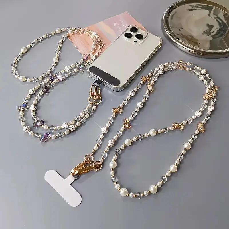 Fashion Phone Chain, Crossbody Long Outdoor Travel Photography Shopping Phone Case Lanyard, Phone Strap for Women & Girls, Adjustable Phone Strap, Phone Accessories