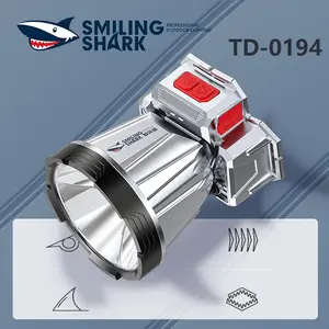 【TD-0194】Smilingshark multi-functional headlamp, made of ABS, comes with a 1200 mAh battery, intelligent induction, adjustable lighting angle, illuminates the front road.