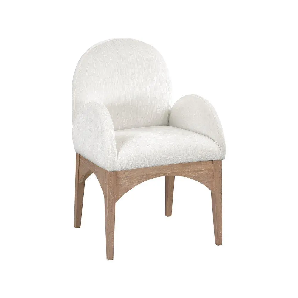 Waldorf Cream Chenille Fabric Dining Chair