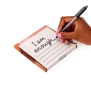 Self Care Ideas Affirmation Sticky Note Pad Post it Notes - Affirming Uplifting Motivational Self Care Gift for Women