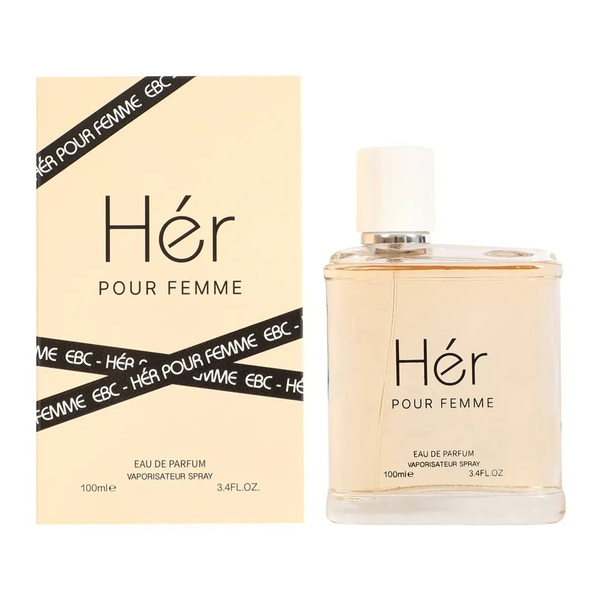 EBC Her Pour Femme Eau De Parfum Vaporisateur Spray for Women 100Ml 3.4fl.oz.