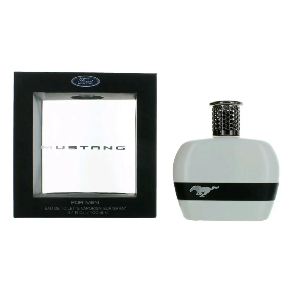 Mustang White Eau De Toilette for Men, Classic Cologne Fragrance Spray for Daily Wear, Authentic Scent, 3.4 fl oz / 100 ml, Authentic Guarantee