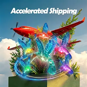 Warm summer pick: Red & Blue Hummingbird Solar Color-Changing Wind Chimes. Perfect gift for moms and grandmas. Waterproof for porches, yards and gardens. Wind brings lovely chimes with changing lights to liven up summer