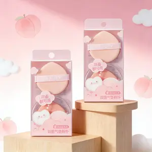 MINISO Soft & Smooth Dual-Sided Air Cushion Powder Puff [2-Pack] in Pink – The Perfect Gift of Flawless Beauty