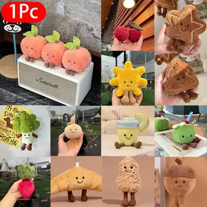 Toy Cute Peach Sun Coconut Broccoli Plush Doll Toy, Soft Stuffed Doll Hanging Ornament Backpack Keychain Pendant Gift Super Soft Fluffy