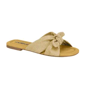 Moleca Brazilian Comfort Bow Sandals for Women Lightweight Everyday Flats with Soft Cushioned Sole and Elegant Bow Detail - Walking Shoes, Fashionable Flip Flops