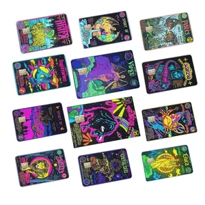 Luminous Zodiac Constellation Card Vinyl skin covers
