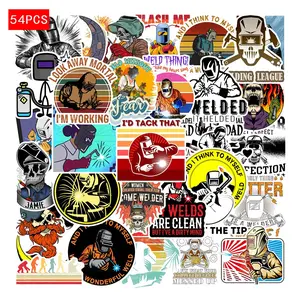 2 Sets of 108 PVC Welding Stickers for Water Bottles Laptops Luggage Refrigerators, Sticker Packs, Durable Decoration Stickers for Everyday Use, Halloween, Funny Stickers, Waterproof Durable Sticker