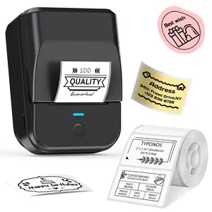 TYPONOS Label Maker Machine with Tape, PM240 Thermal Label Printer, Portable Label Maker for Small Business, Office, Home Organization, 40x30mm Waterproof Labels, Sticker Printer for Phone & PC, Fathersdaygift, summerwins
