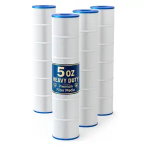 CCP520 Pool Filter Cartridges, Compatible with Pentair Clean & Clear Plus 520,5oz Heavy Duty Fabric Replace PCC130, 178585, R173578, 4 Pack