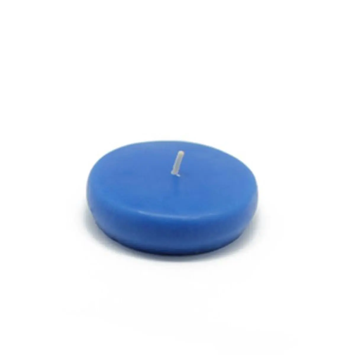 212 MAIN Water Floating Candles - 24-Piece 2.25 in. Round Blue Discs, Unscented Handpoured Wax, 4-Hour Burn Time, Portable Camping & Hiking Lights for Wedding/Party Ornaments & Outdoor Decoration