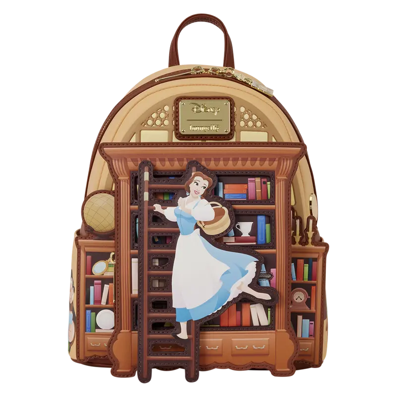 Beast Belle Book Shop D23 Exclusive Mini Backpack Loungefly Disney Beauty and the