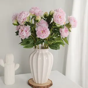 Eternal Peonies 3-Stem Bundle| Premium Silk Florals for Mother's Day Gift & Aesthetic Home Decor
