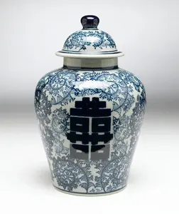 AA Importing - Double Happiness Design 10" Ginger Jar