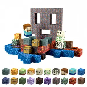 Magnetic Blocks pixelated design-100PCS Create My Own Crafts ，Magnetic Building Blocks Magnetic Tiles Stacking, Build -Magnet World Set, STEM Montessori Sensory Toys magnet blocks，Valentine's Day Gifts, Boyfriend Gifts Outdoorfun