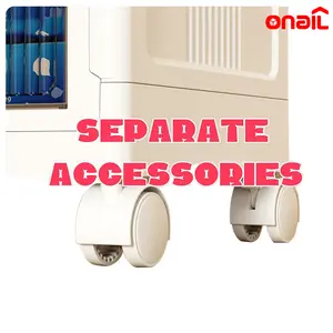 ONAIL-Folding Storage Box Accessories, rotatable wheel,Individual Lid,360 degree swivel wheel,【3 capacities: 10 GAL, 16 GAL, 32 GAL 】