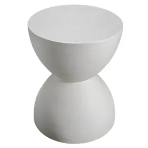 360 Stand Modern Square Top End Table - 21x15.80x15.80 in White Wood, Abstract Base, Sturdy Support, Ready-to-Use Indoor Furniture, Modern Nightstand, Entryway Table, Console Table Entryway