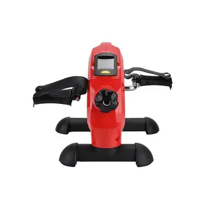Red Under Desk Bike Pedal Exercising Machine