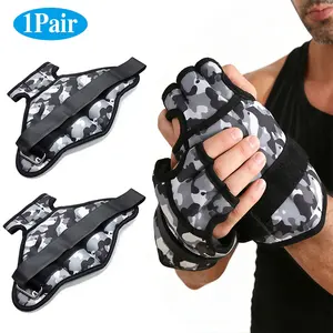 1 Pair Wrist Weighted Sandbags with Finger and Thumb Holes, Available in 1kg or 2kg for Men and Women Training Gloves Wrist Arm Weights for Boxing and Running Sports Fitness