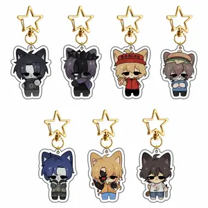 Forsaken Acrylic Keychains, Guest 1337, Noob, Shedletsky, John Doe, C00lkidd, Elliot Keychain, Unique Keychains for Personal Style, Cute Keychains for Bags and Keys, Durable, Lightweight and Perfect for Personal Style, Collecting and Gifting