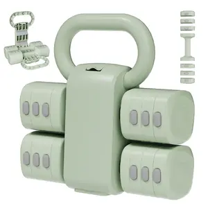 4-in-1 Adjustable Dumbbell Set , 22LBS/11LBS Hand Weights for Women, 1s-Adjust Dual-Stable Dumbbell Set for Women Home Gym & Outdoor