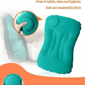 This new multi-functional press-type inflatable travel pillow is a must-have for travel. It's a foldable, portable pillow suitable for home, train, and airplane travel, as well as camping, office naps, and a Mother's Day gift.
