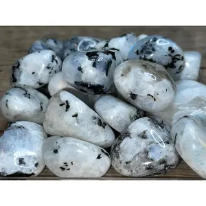 Rainbow Moonstone Tumbled Stones – Intuition, Feminine Energy & New Beginnings 🌙✨