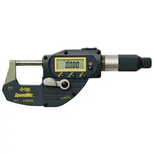 iGaging Origin SpeedMic Digital Micrometer - 2-3 in Range, IP65 Coolant Proof, Inches/mm Measurement, Absolute Encoding Technology, Always Memorizes Origin Setting, Data Output Port