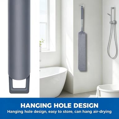 Retractable gap dust cleaner with 2 microfiber cleaning cloths. 60-inch long handle, washable and extendable duster brush, ideal for cleaning under appliances, furniture, sofas and refrigerators.