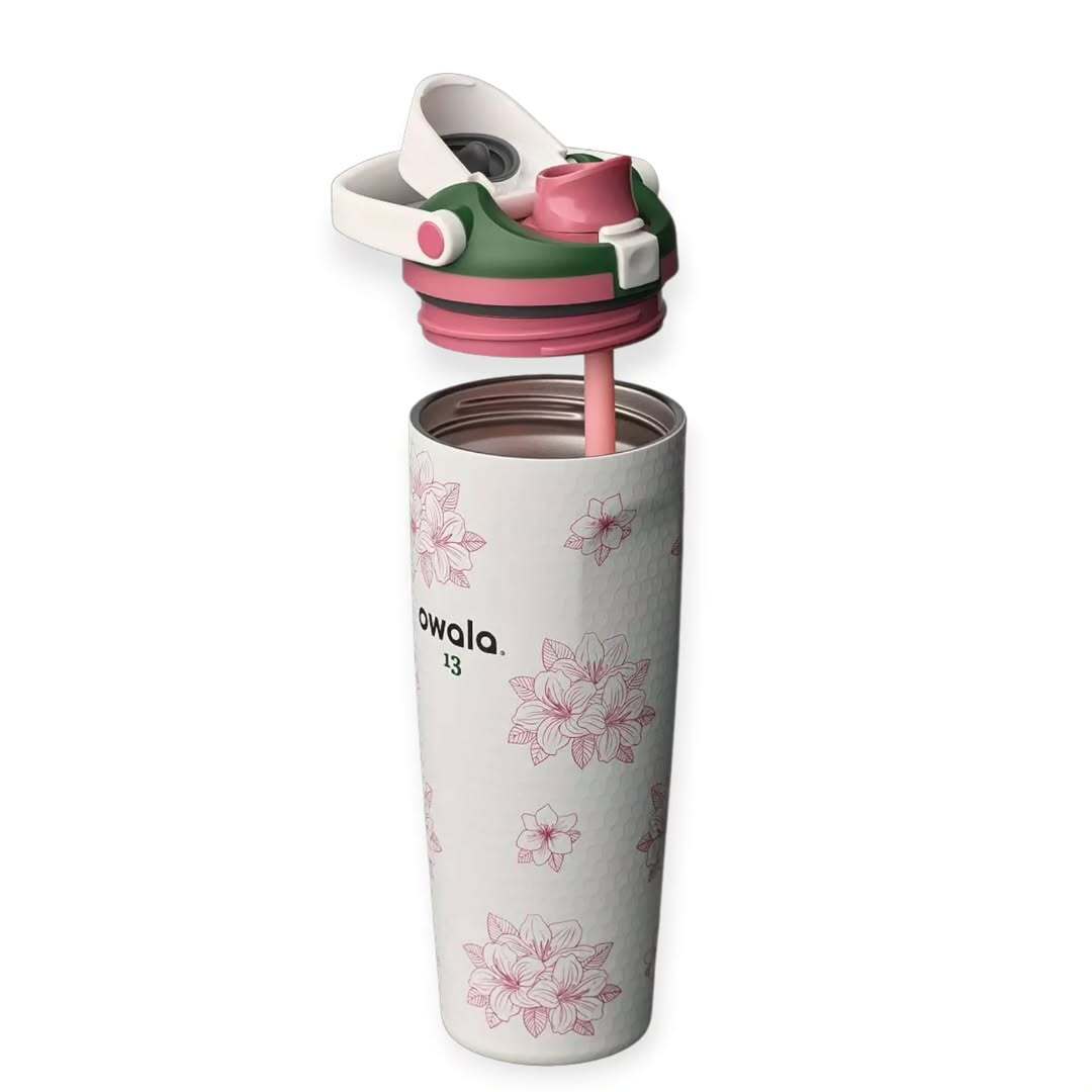 Owala FreeSip Sway 30oz Insulated Bottle Zalea – Leakproof Stainless Steel Sports & Golf Water Bottle