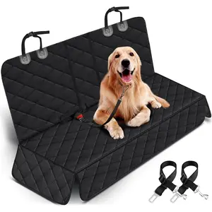Seat Cover,  Seat Cover for Dogs Pet  Seat Protector  Bench  Seat Cover, Non-Slip Reat Seat Cover fits Middle Armrest for    SUVs - Black