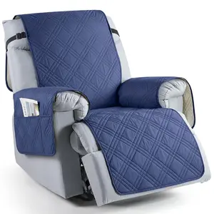 Anti-slip Lounge Recliner Chair Covers with Storage Pocket Waterproof Durable Elastic Sofa Slipcover for Children & Pets Fashion Couch Protector Universal Sofa Protector