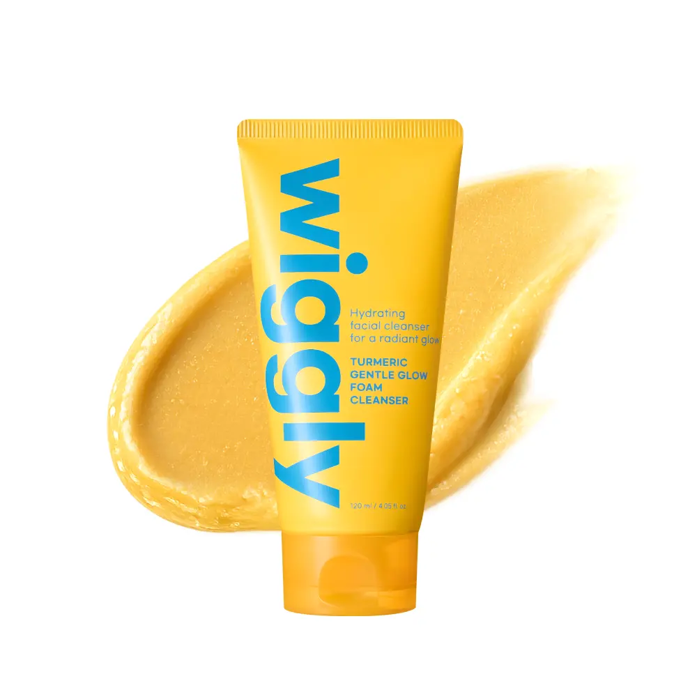 [WIGGLY] Turmeric Gentle Glow Foam Cleanser, Face Wash for Hyfrating & Brightening, Low-Irritation | Korean Skin Care