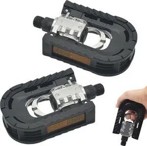 Folding Bicycle  Pedals for Ebike with Reflective Strips Wide Flat Pedals, Urban Cycling Pedals