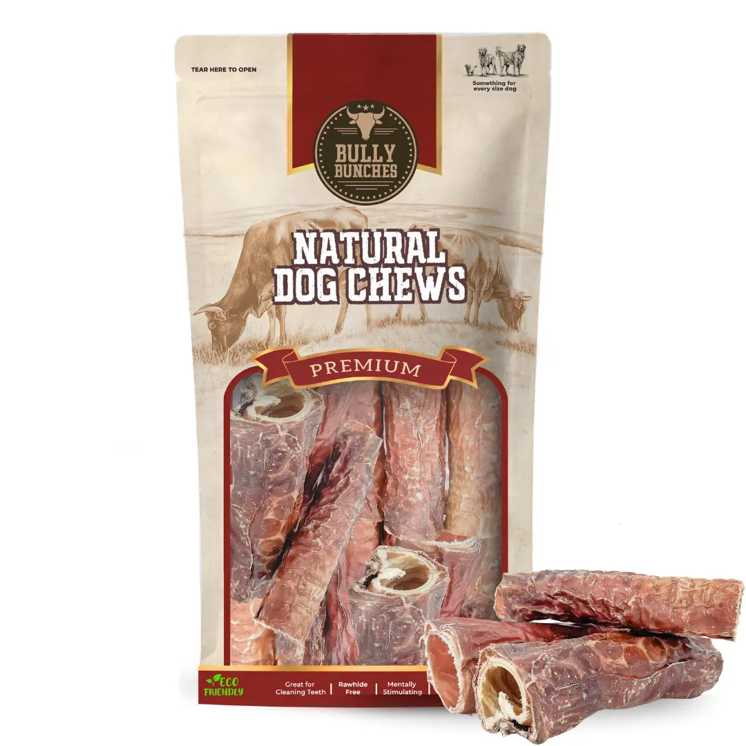 6 Inch Trachea Wrapped in Jerky Dog Chew