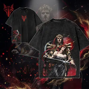 Red Rising- The Reaper of Mars Oversize Lightweight Cotton Washed TShirt, Rise for Mars Design Clothes, Dystopian Sci-Fi Fan Apparel, red rising merch
