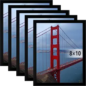 Picture Frame Wall Hanging Photo Frame 8x10 Black 5 Pack