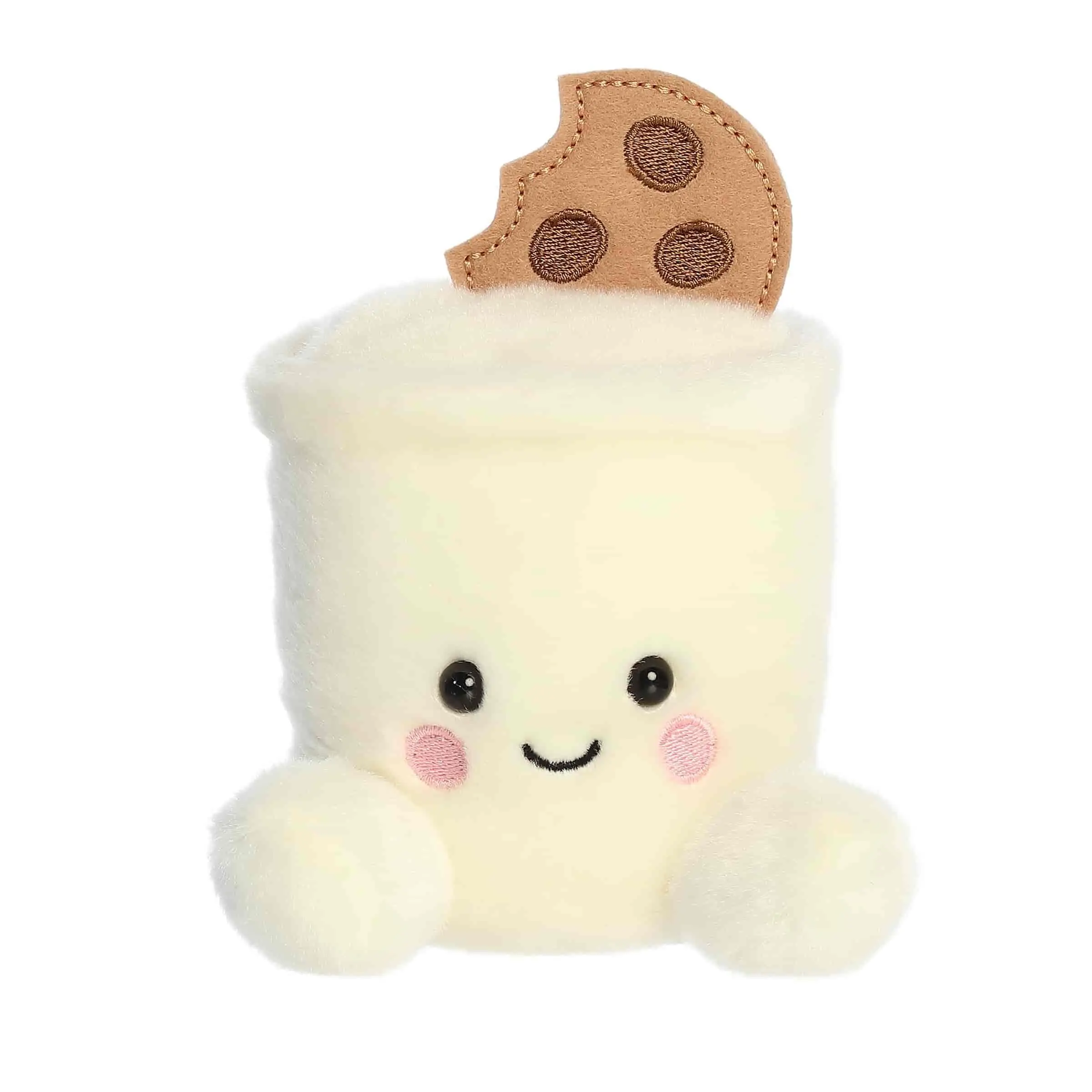 Palm Pals Adorable Duncan Milk & Cookies 4 inch Mini Soft Plush Collectable Stuffed Animal