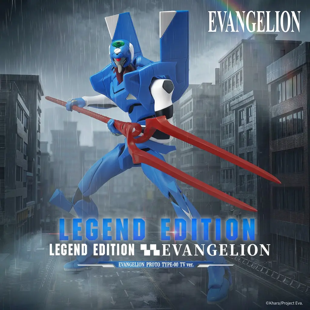 MINISO EVANGELION Legend Edition TV Version Unit-00 (Modified) Plastic Building Block Figure, Anime Mecha Collectible Model Kit, Display Toy, Gift for EVANGELION Enthusiasts