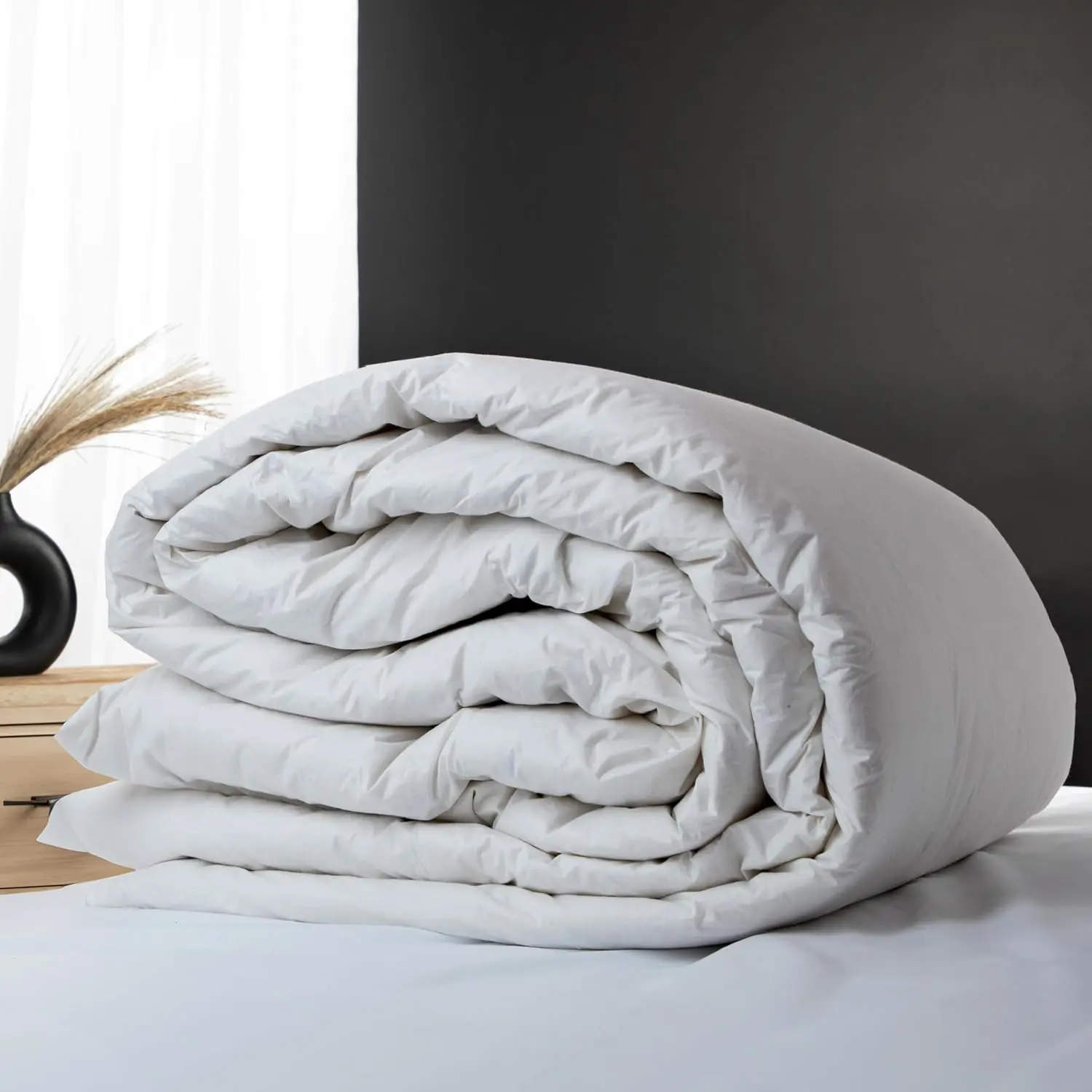 ComfyDown RoyalRest Comforter - 750+ Fill Power Luxury White Down, All-Season, Machine Washable, Made in USA