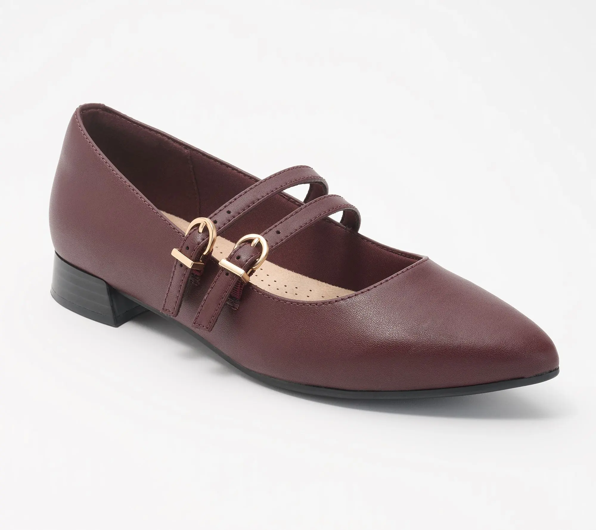 Clarks Collection Leather Mary-Janes -Natalyn Jane