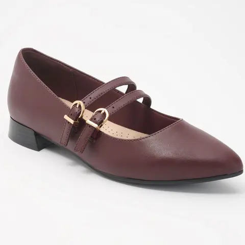 Clarks Collection Leather Mary-Janes -Natalyn Jane