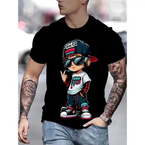 ' Novelty T-Shirt 3D Digital Print Short Sleeve