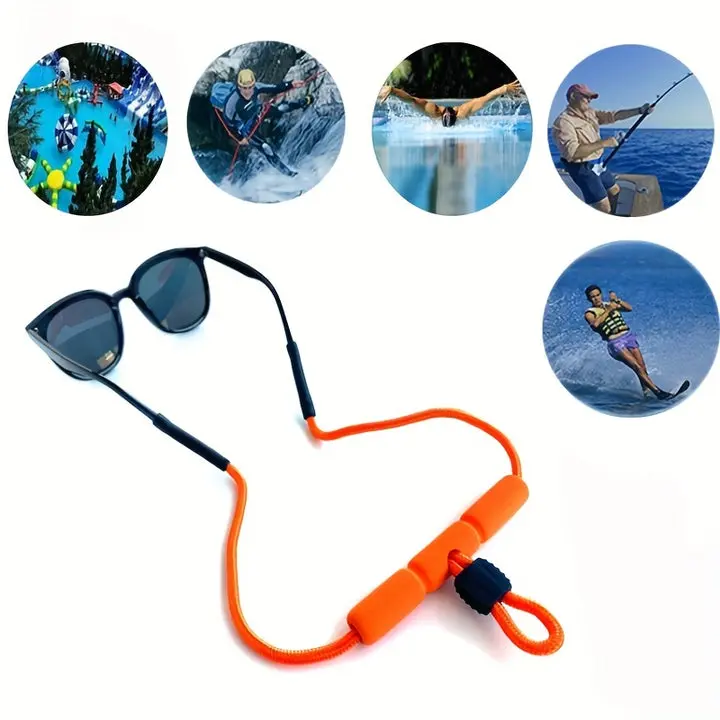 Water Sports Anti-Loss Eyewear Strap, EVA Material, Ocean Diving Safety Accessory, Secure-Fit Design, Unisex