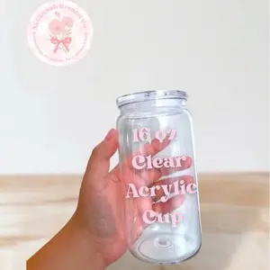 16 oz acrylic plastic cup Drinkware Reusable