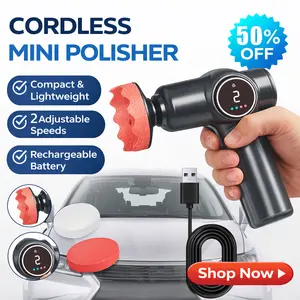 Trending Car Buffer Polisher Waxing Polishing Machine Cordless 2-Speed Polisher For Detailing Metal Furniture Glass Truck RV