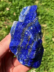 1PC Rare Lapis Lazuli Raw Stone with UV Reaction -Unprocessed Authentic Mineral Specimen,Creative Gifts and DIY Specialty Jewelry Accessories,Perfect Home Decorative Art Collect,Unique Halloween, Christmas, Holiday Gifts.